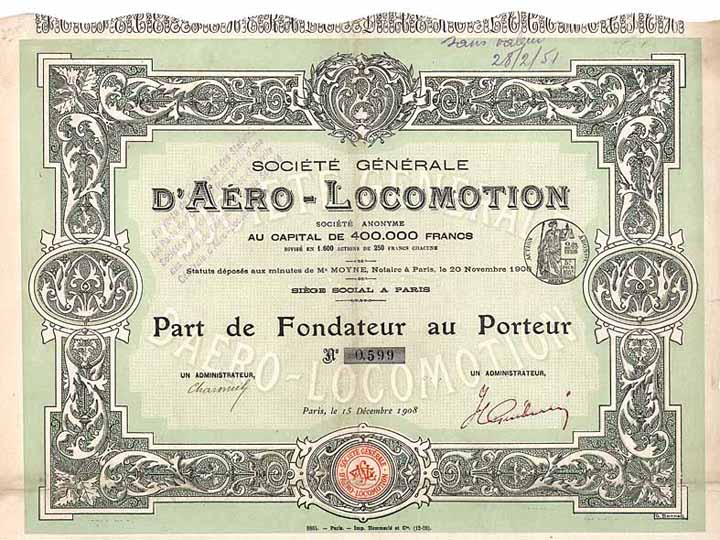 Soc. Gle. d’Aéro-Locomotion S.A.