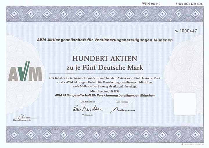 AVM AG für Versicherungsbeteiligungen