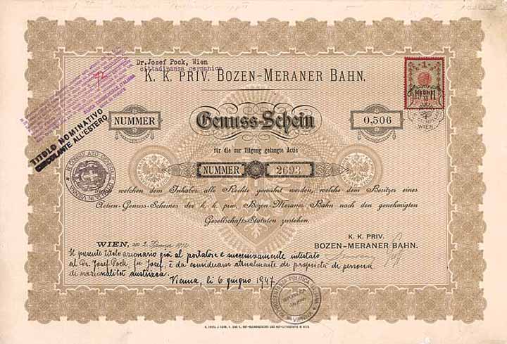 k.k.priv. Bozen-Meraner Bahn