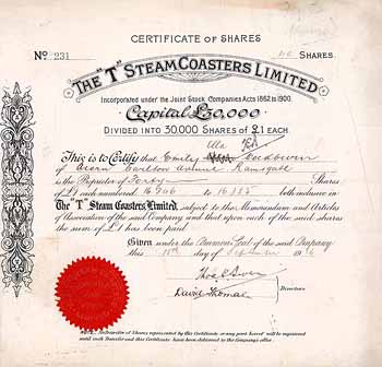 “T” Steamer Coasters Ltd.