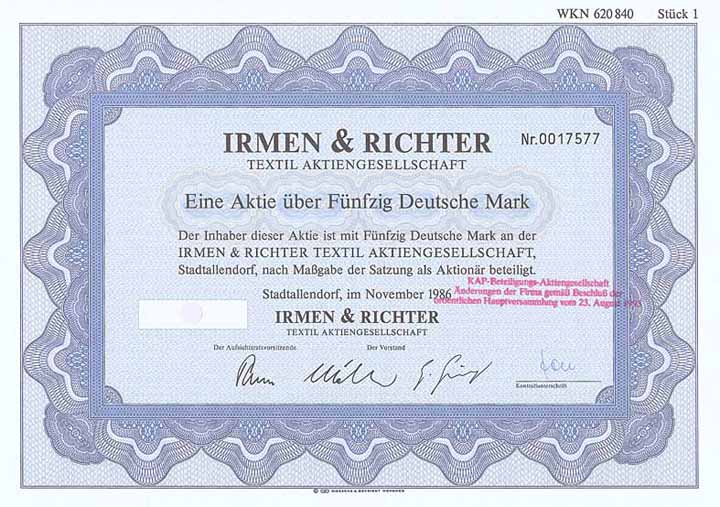 Irmen & Richter Textil AG