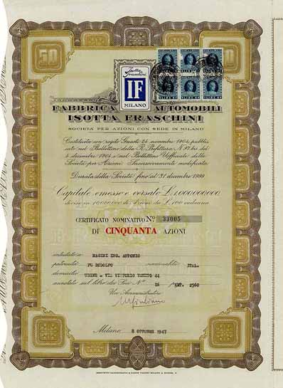 Fabbrica Automobili Isotta Fraschini S.p.A.