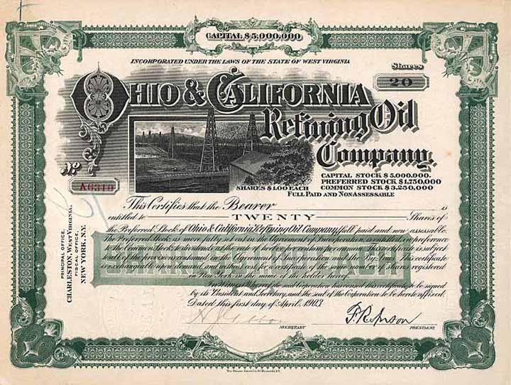 Ohio & California Refining Oil Co.