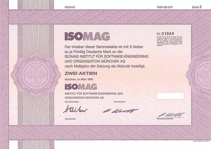 ISOMAG Institut für Software-Engineering u. Organisation