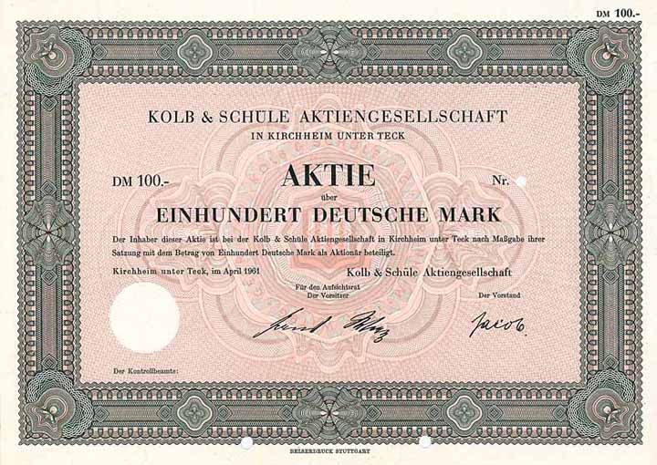 Kolb & Schüle AG