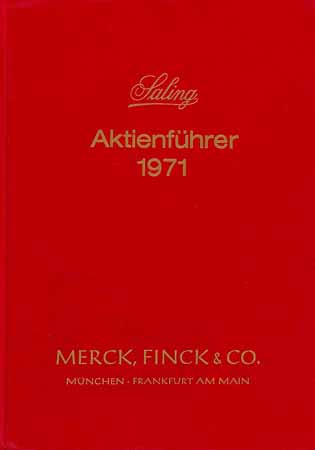 Saling Aktienführer 1971
