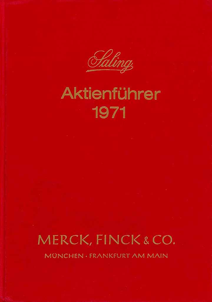 Saling Aktienführer 1971