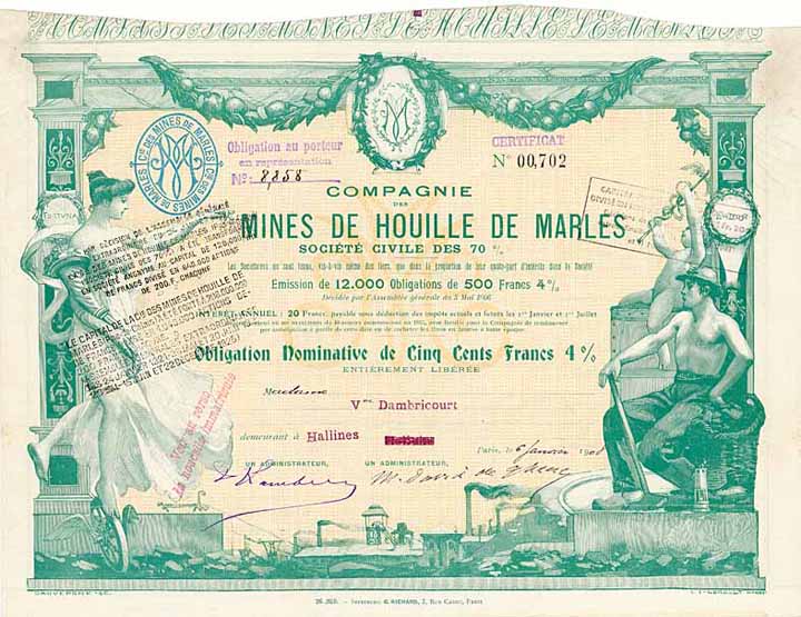 Cie. des Mines de Houille de Marles