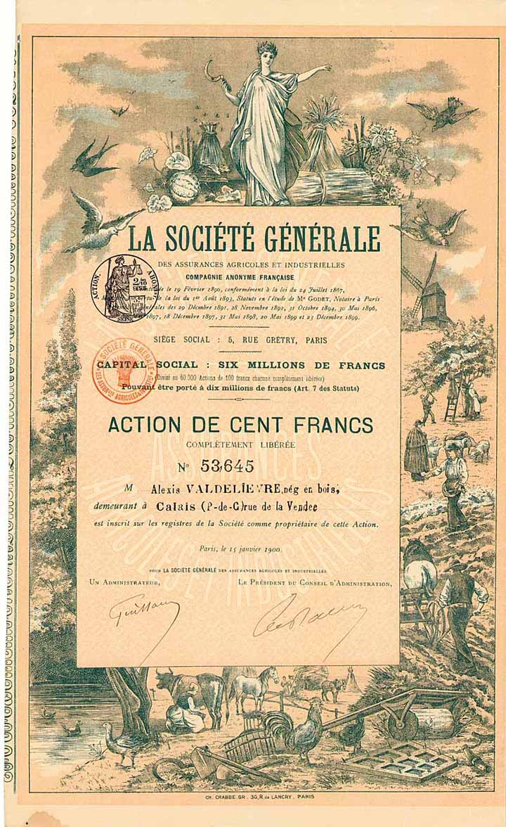 Soc. Gén. des Assurances Agricoles et Industrielles