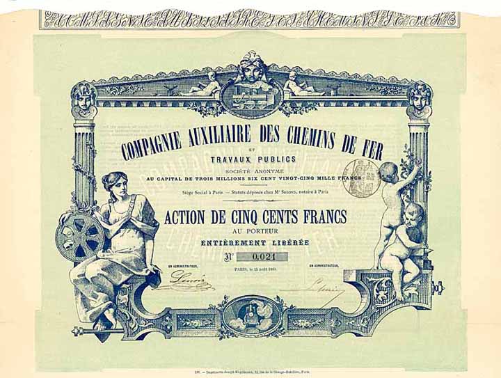 Cie. Auxiliaire des Chemins de Fer et Travaux Publics S.A.