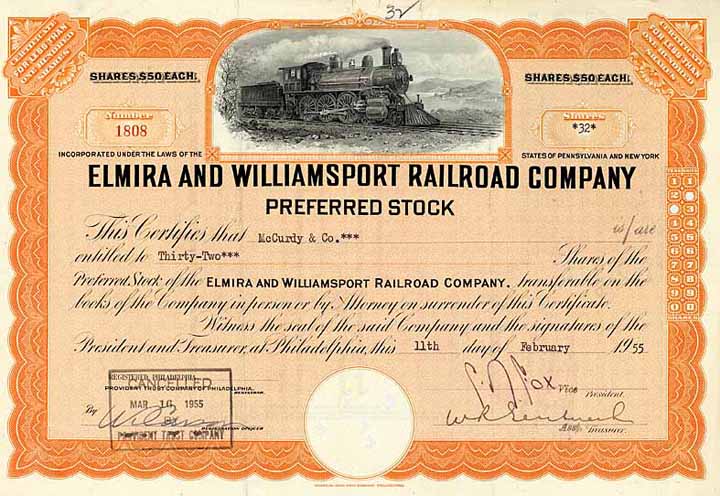 Elmira & Williamsport Railroad