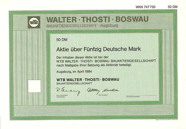 WTB Walter Thosti Boswau Bau-AG