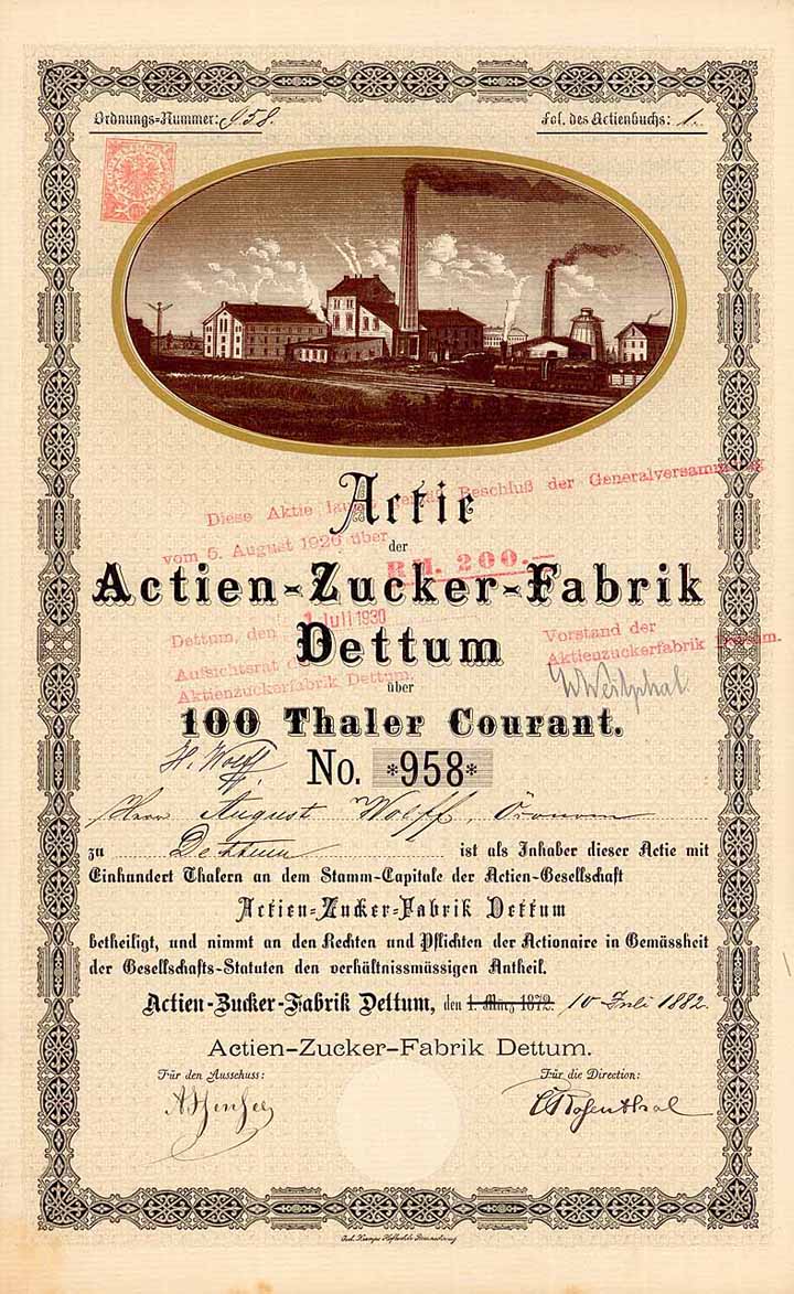 Actien-Zucker-Fabrik Dettum