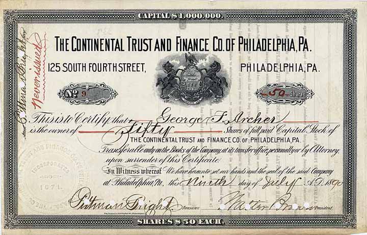 Continental Trust and Finance Co. of Philadelphia