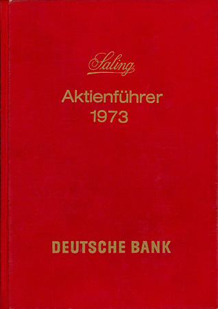 Saling Aktienführer 1973