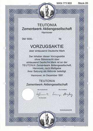 TEUTONIA Zementwerk AG