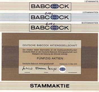Deutsche Babcock & Wilcox AG (3 Stücke)