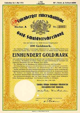 Calenberg-Göttingen-Grubenhagen-Hildesheim’sche ritterschaftliche Kredit-Kommission