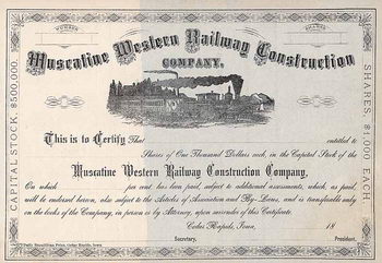 Muscatine Western Railway Construction Co.