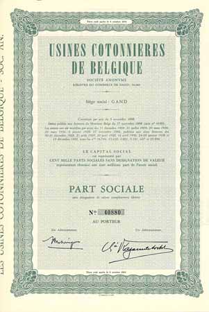 Usines Cotonnieres de Belgique S.A.