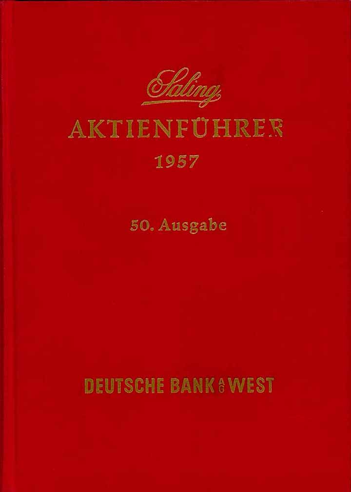 Saling Aktienführer 1957