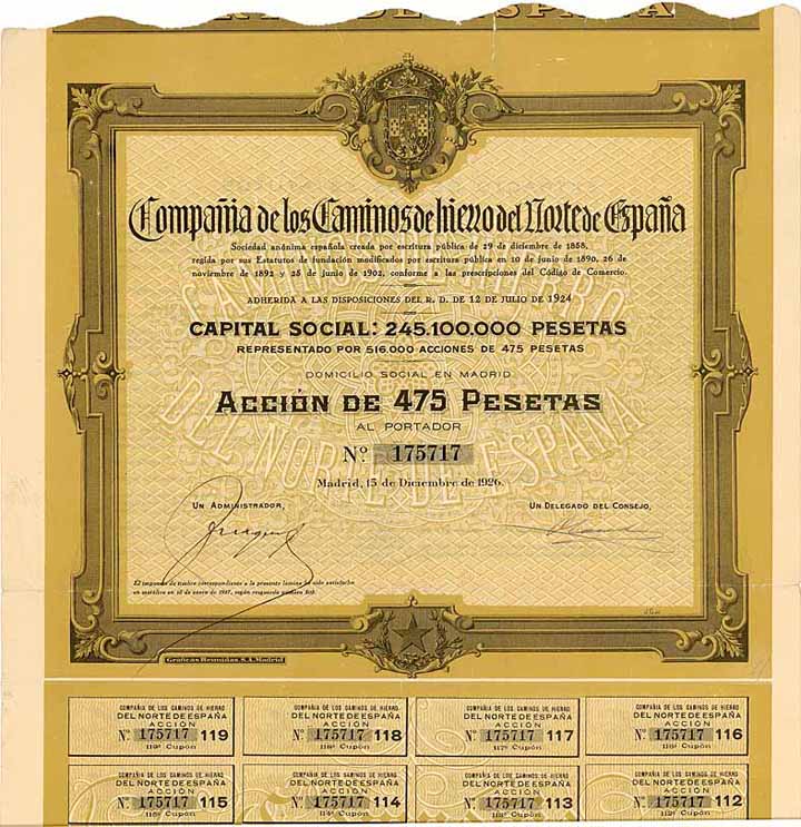 Cia. de los Caminos de Hierro del Norte de Espana S.A.