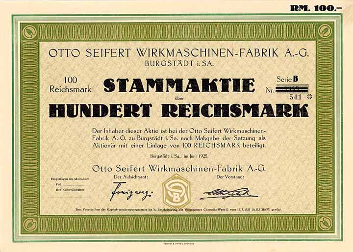 Otto Seifert Wirkmaschinen-Fabrik AG