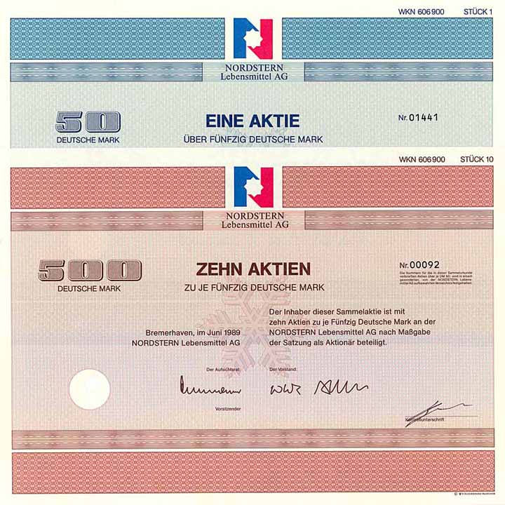 NORDSTERN Lebensmittel AG (2 Stücke)