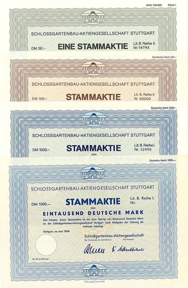 Schlossgartenbau-AG (4 Stücke)