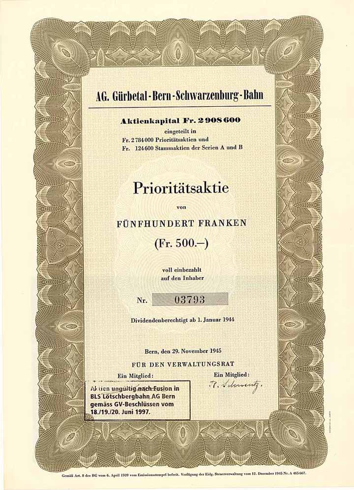 AG Gürbetal-Bern-Schwarzenburg-Bahn