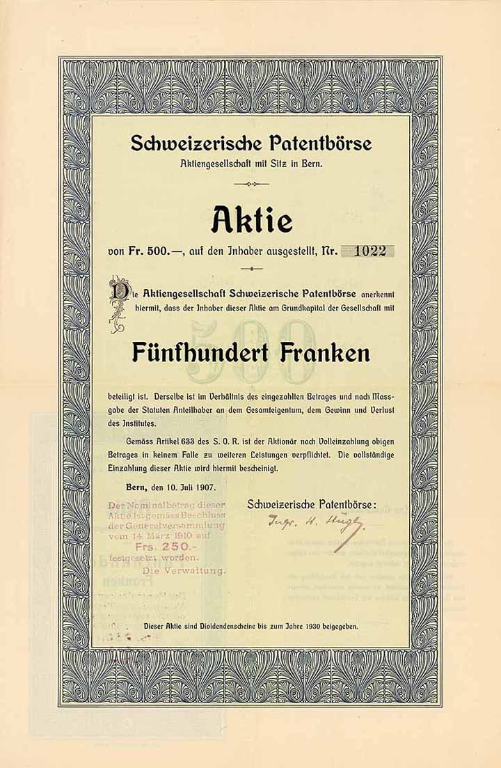 Schweizerische Patentbörse AG