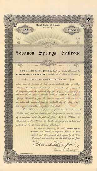 Lebanon Springs Railroad