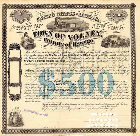 Town of Volney (New York & Oswego Midland Rail Road)