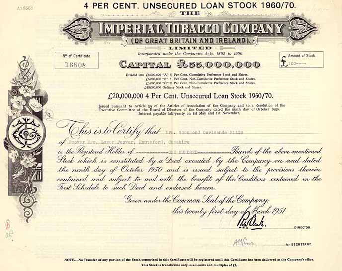Imperial Tobacco Company (of Great Britain and Ireland) Ltd.