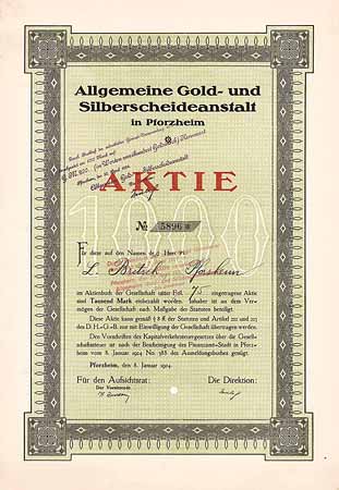 Allgemeine Gold- & Silberscheideanstalt