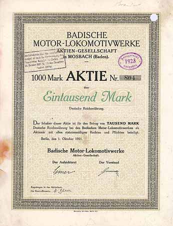 Badische Motor-Lokomotivwerke AG