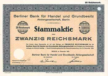 Berliner Bank für Handel und Grundbesitz AG