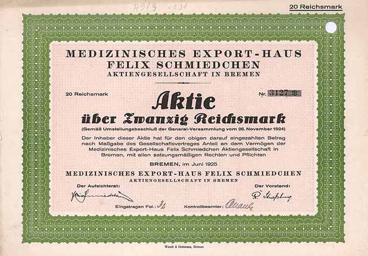 Medizinisches Export-Haus Felix Schmiedchen AG