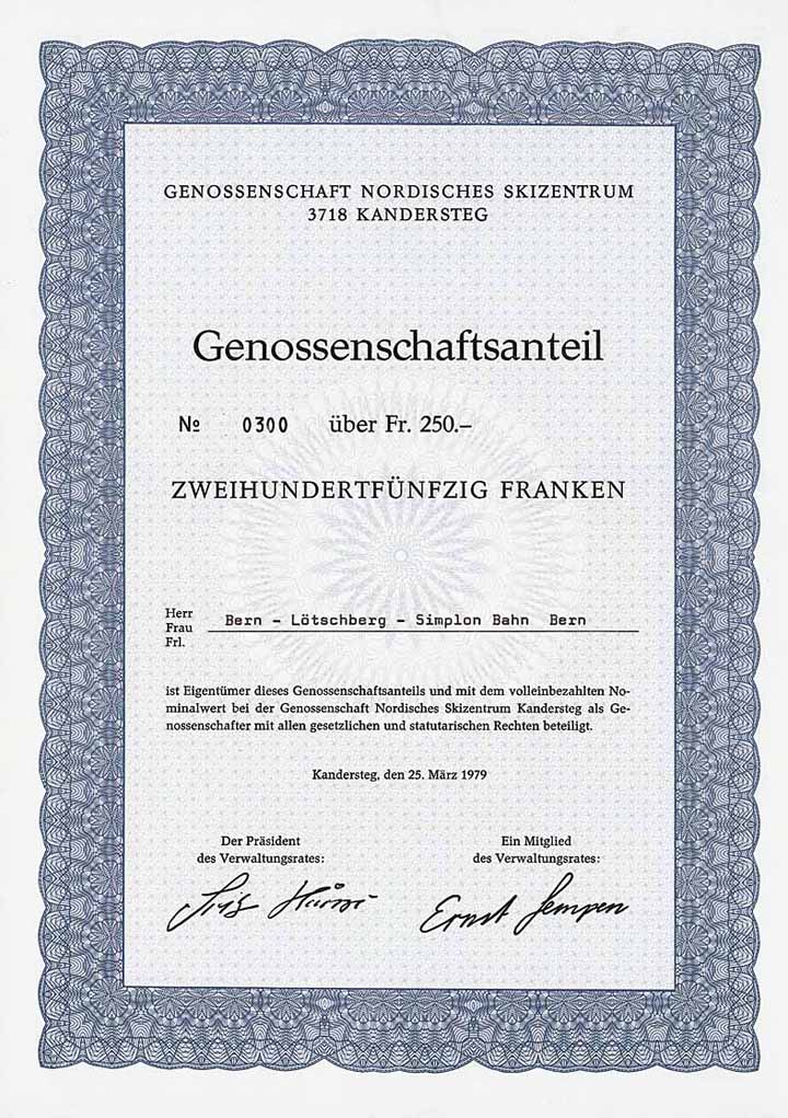 Genossenschaft Nordisches Skizentrum