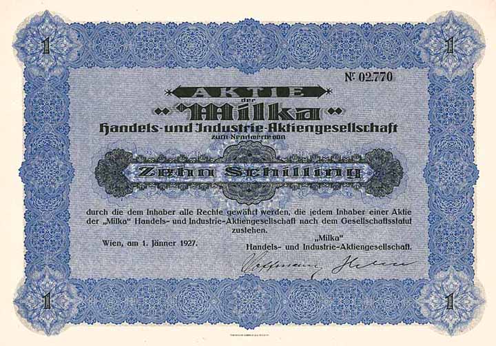 “Milka” Handels- und Industrie AG