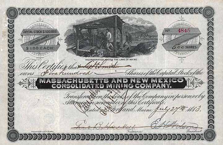 Massachusetts and New Mexico Cons. Mining Co.