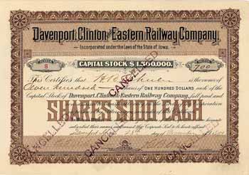 Davenport, Clinton & Eastern Railway