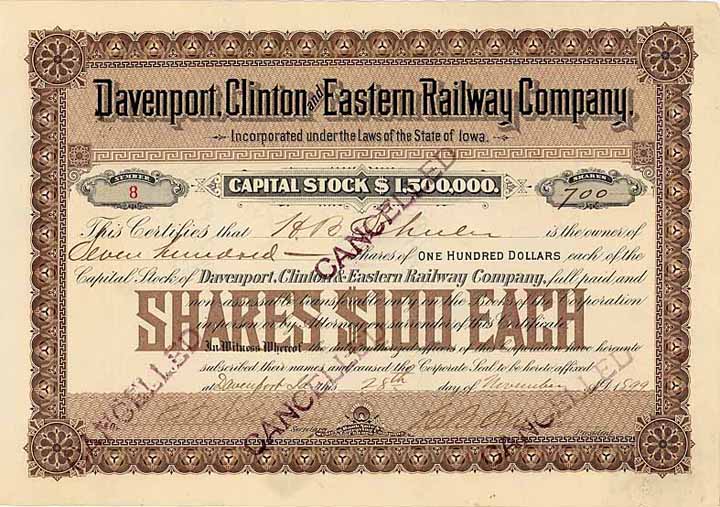 Davenport, Clinton & Eastern Railway