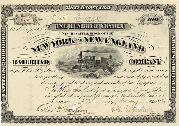 New York & New England Railroad