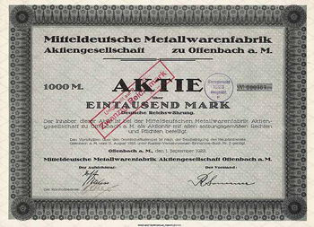 Mitteldeutsche Metallwarenfabrik AG