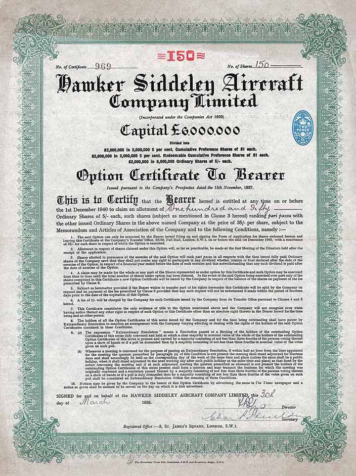 Hawker Siddeley Aircraft Co.