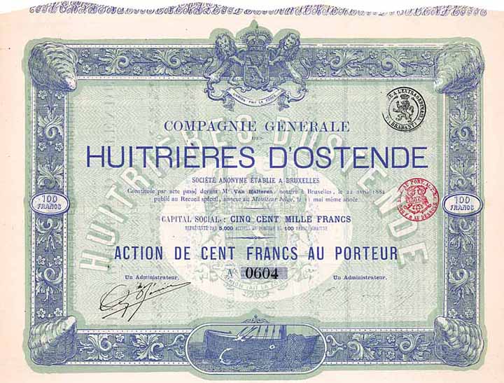 Cie. Gén. des Huitrières d'Ostende S.A.