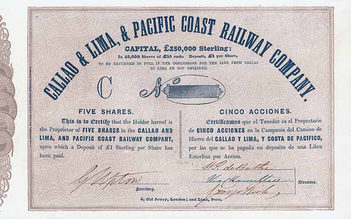 Callao & Lima & Pacific Coast Railway