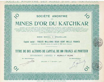 S.A. des Mines d'Or du Katchkar