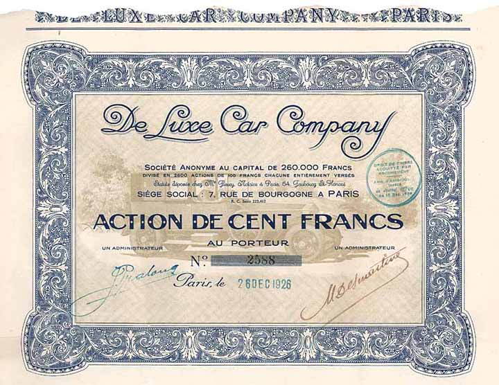 De Luxe Car Company